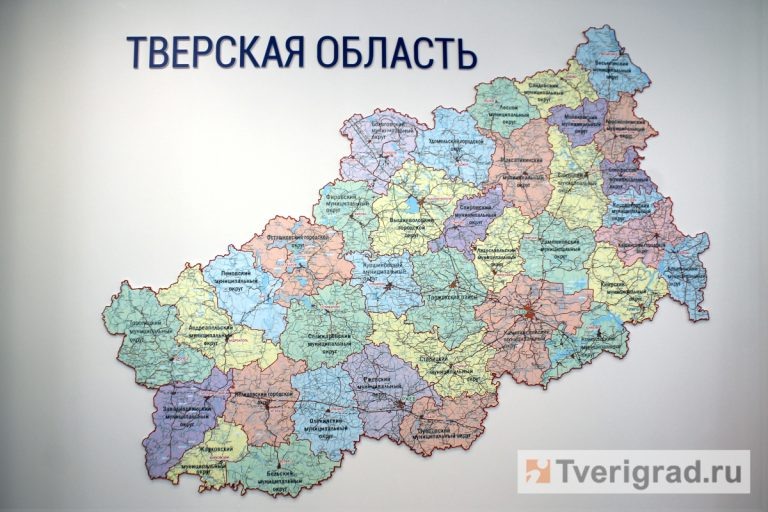    Тверская область, карта
