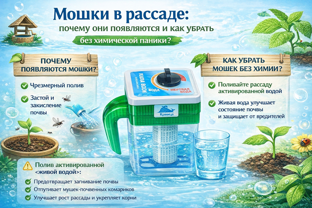 Как избавиться от мошек в рассаде