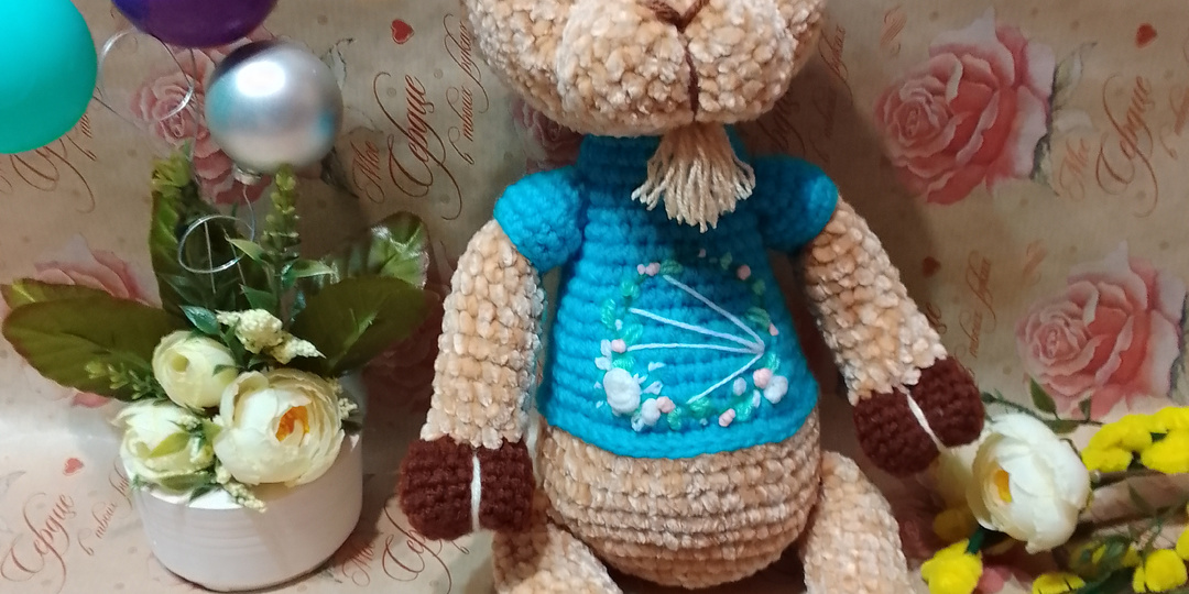 Козлик с бородой 🐐, вяжем крючком 🧶🧶🧶. МК