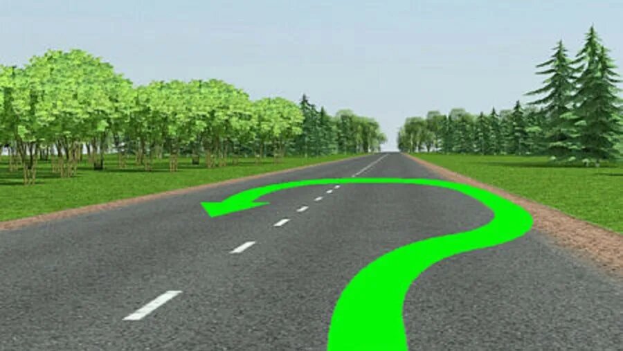 Разворот вне перекрестка на экзамене с инспектором.