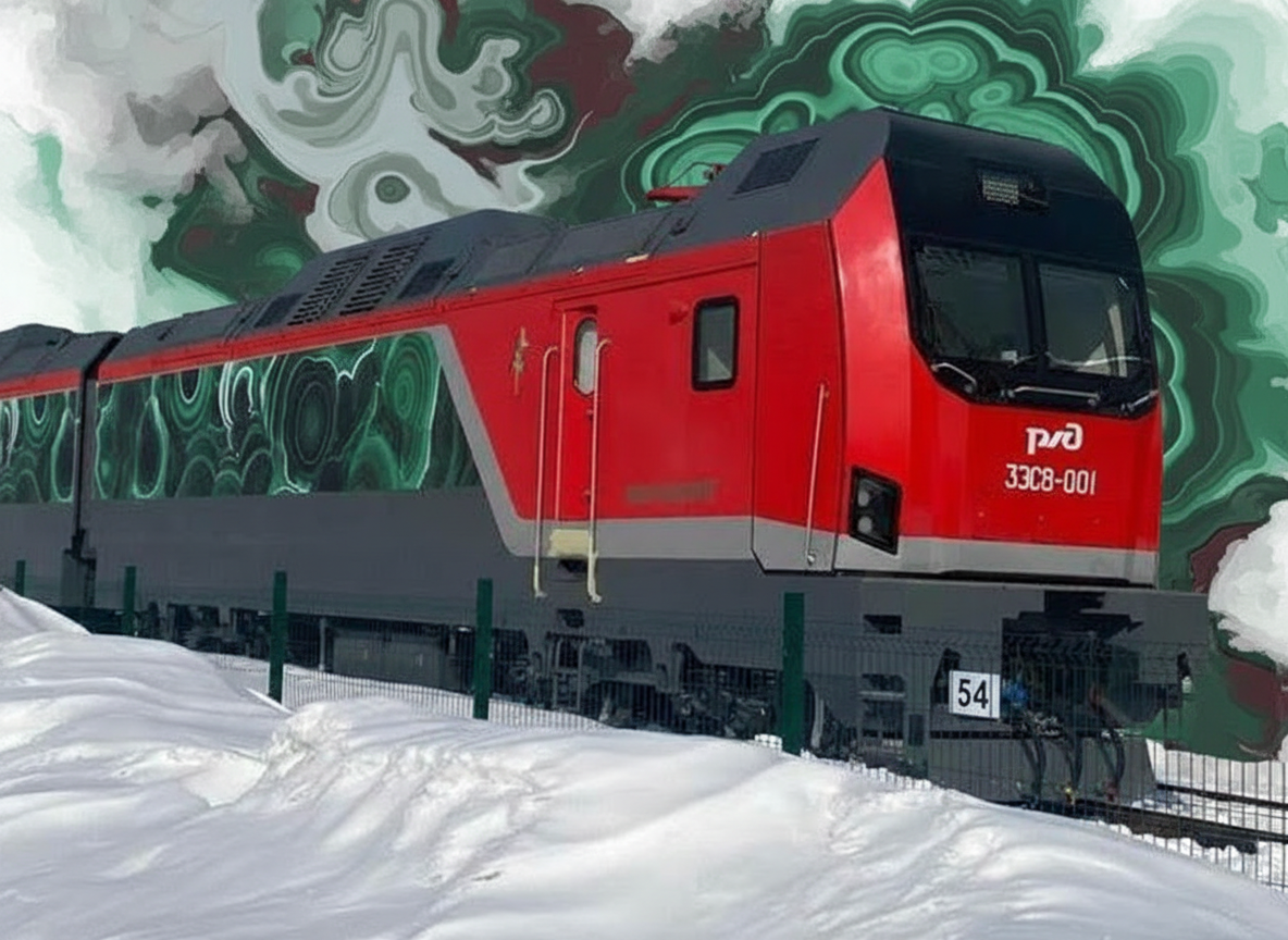 Короткий обзор Электровоза ЭЗС8 "Малахит"