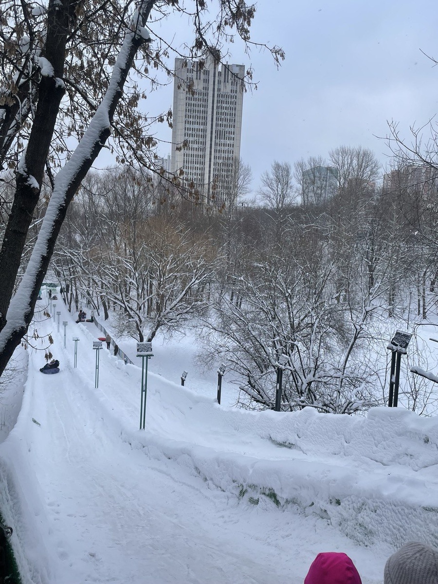 Тюбинговая горка в парке 50-летия Октября © "Покажу Москву"