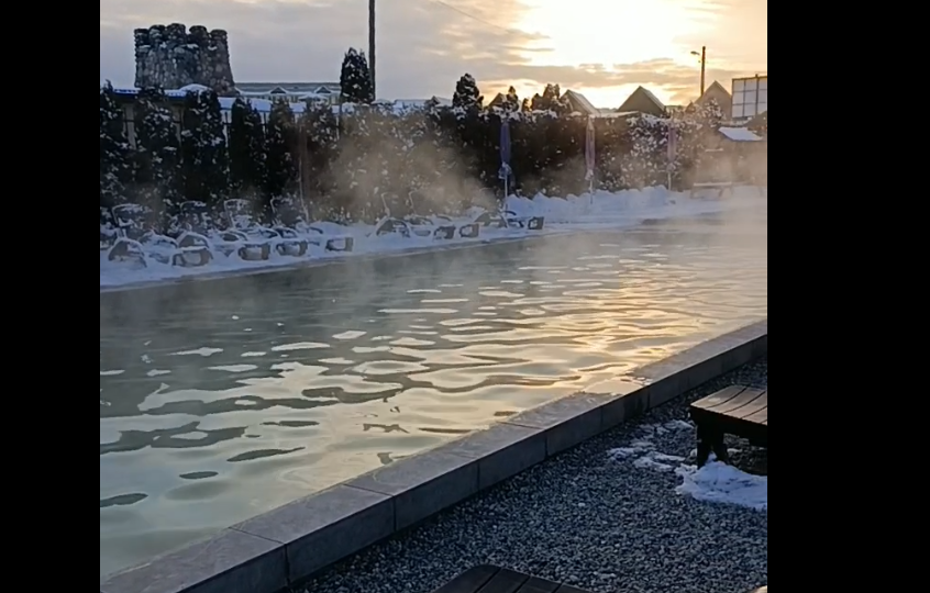 Термальные бассейны Аушигера зимой: впечатления и советы.