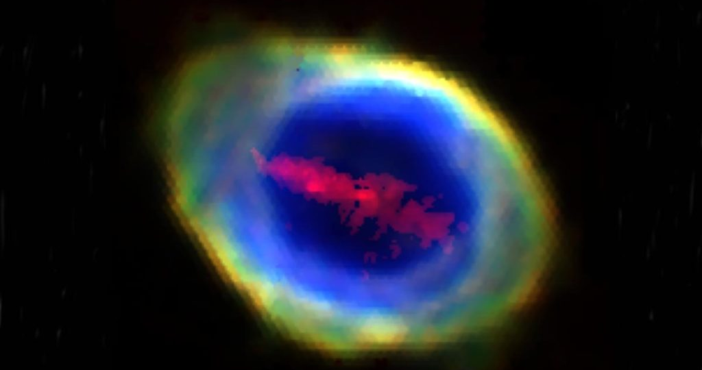 Остатки уничтоженной планеты? В сердце туманности Кольцо нашли гигантскую полосу железа