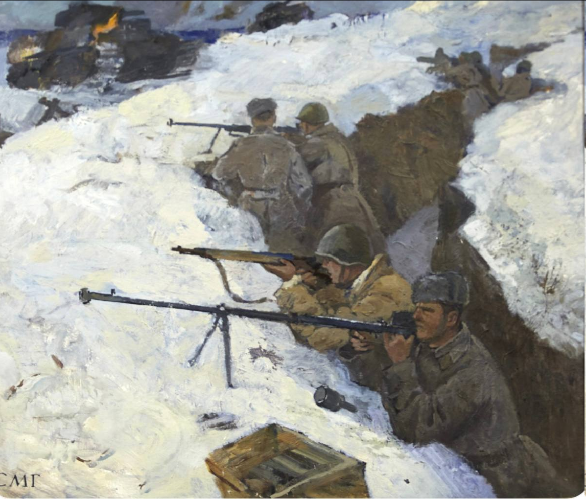 Сергей Годына. «На подступах к Москве». 1958