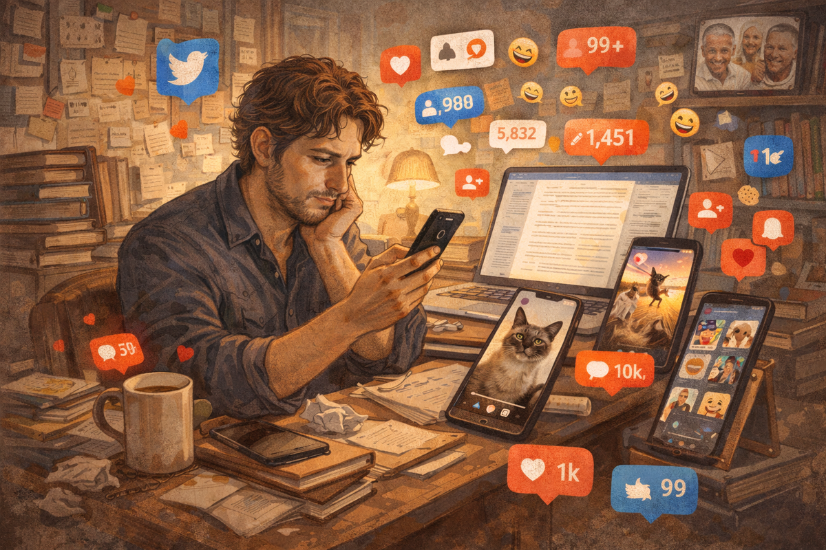 Писатель в соцсетях