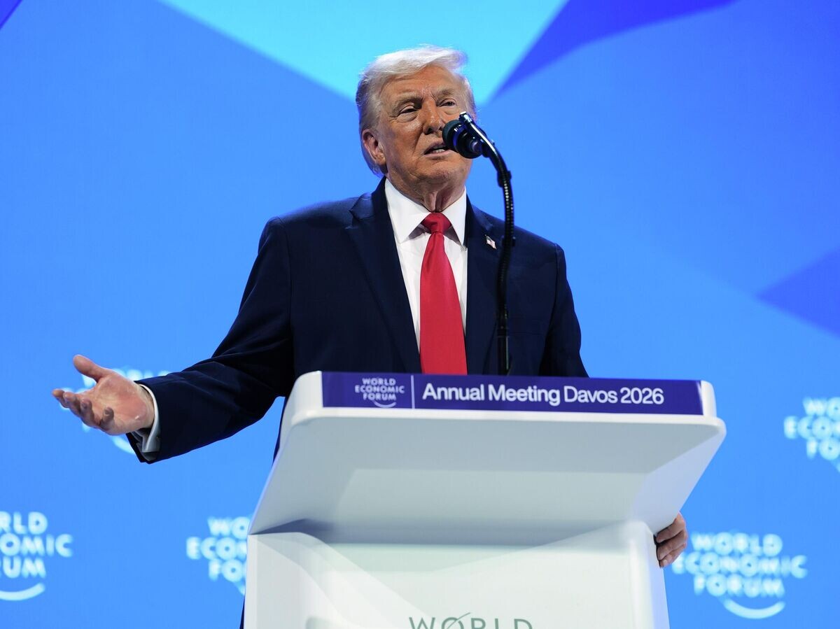    Президент США Дональд Трамп на Всемирном экономическом форуме в Давосе | © AP Photo / Evan Vucci