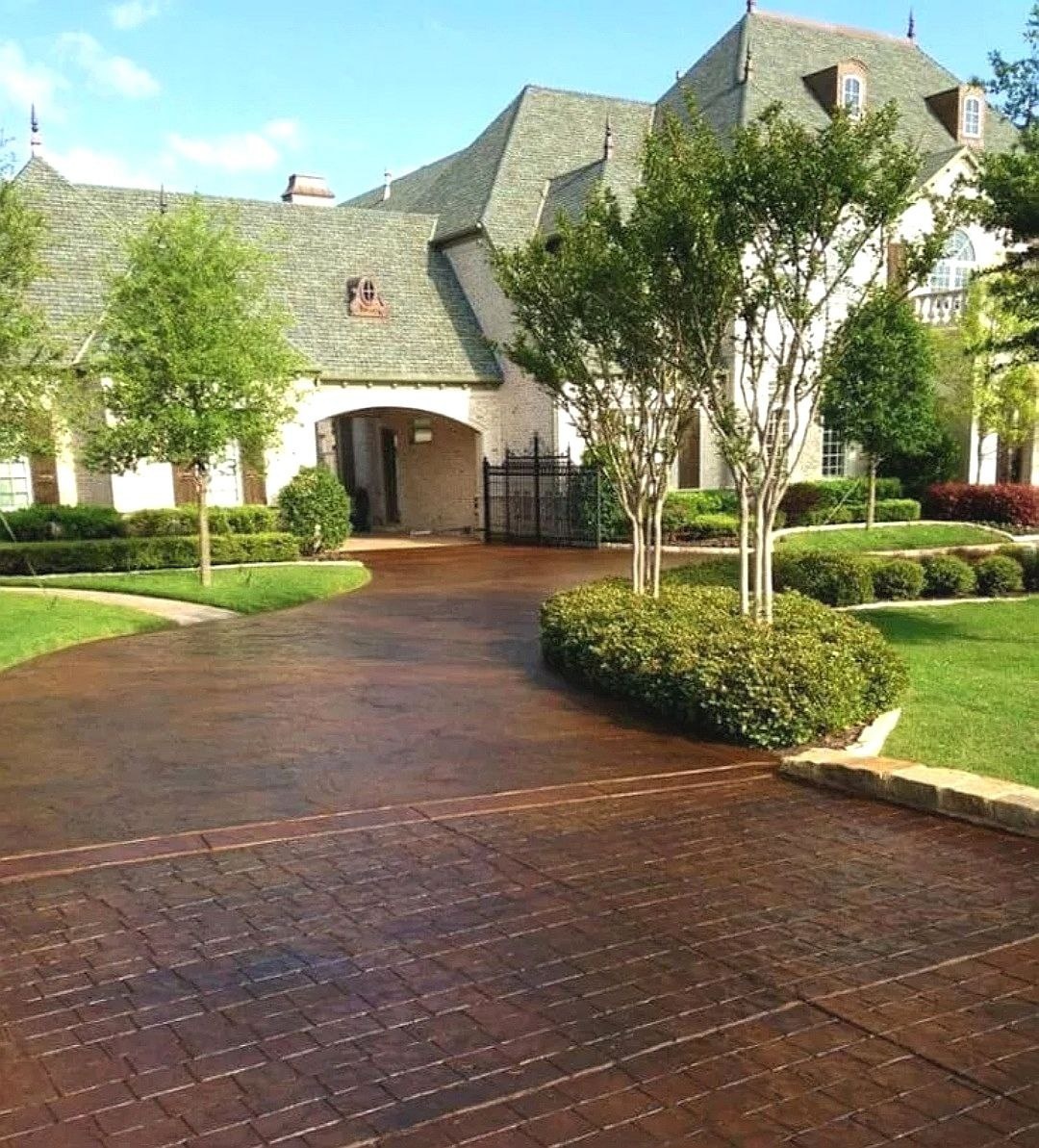 Бетонные дороги частных домов. Фото из открытых источников