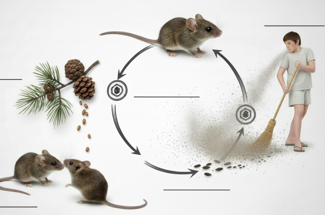 Схема: воздушно-пылевой способ заражения