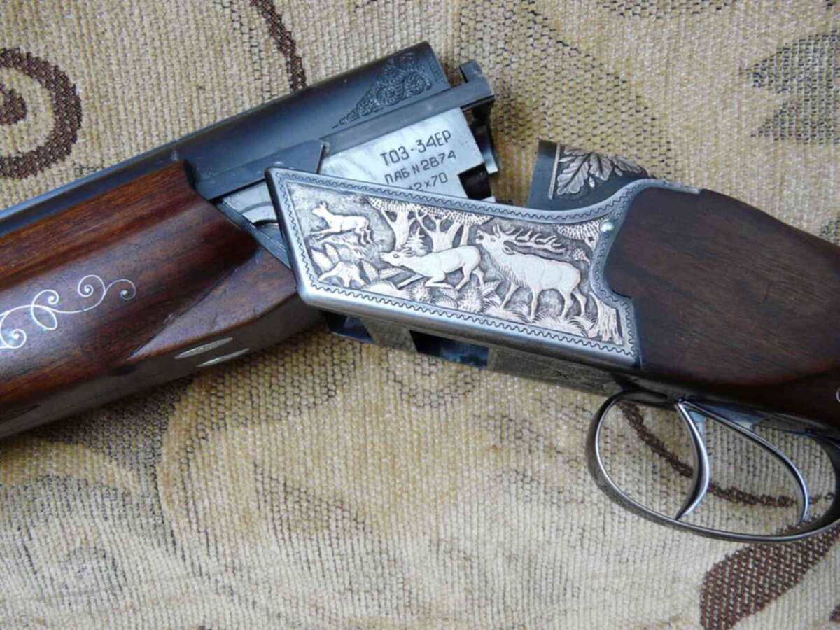 Та самая легендарная «Тулка» (ТОЗ-34). Глядя на такую красоту, легко забыть об осторожности и поверить начальнику на слово