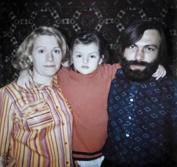 Валентина Талызина с мужем Леонидом Непомнящим и дочерью Ксенией.