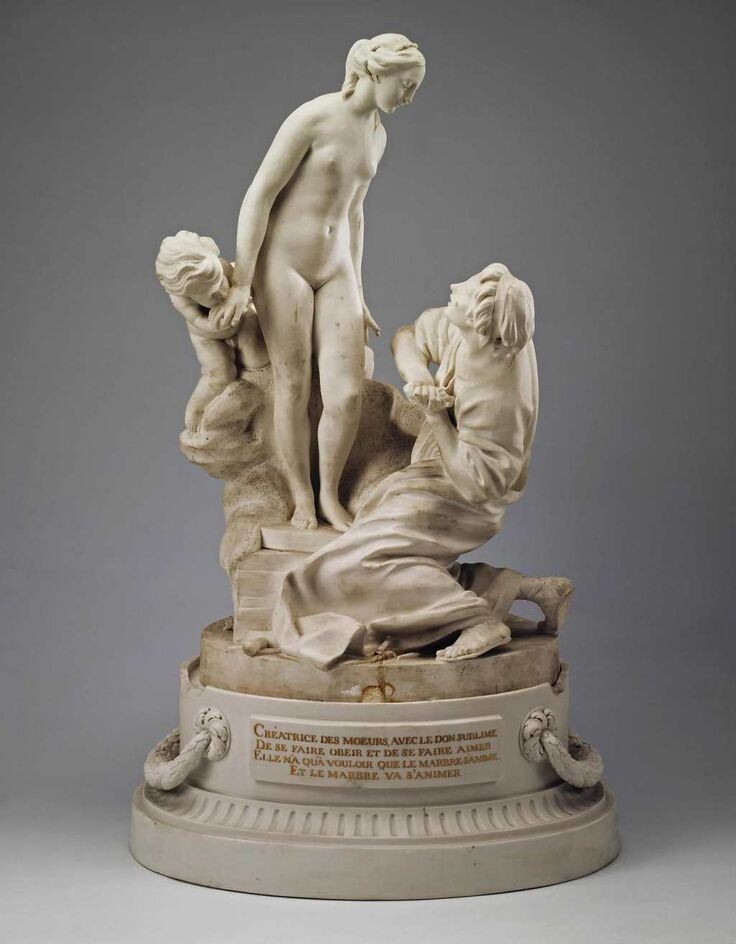 Пигмалион и Галатея, Скульптор Этьен Фальконе, Лувр, ок.1763 г.