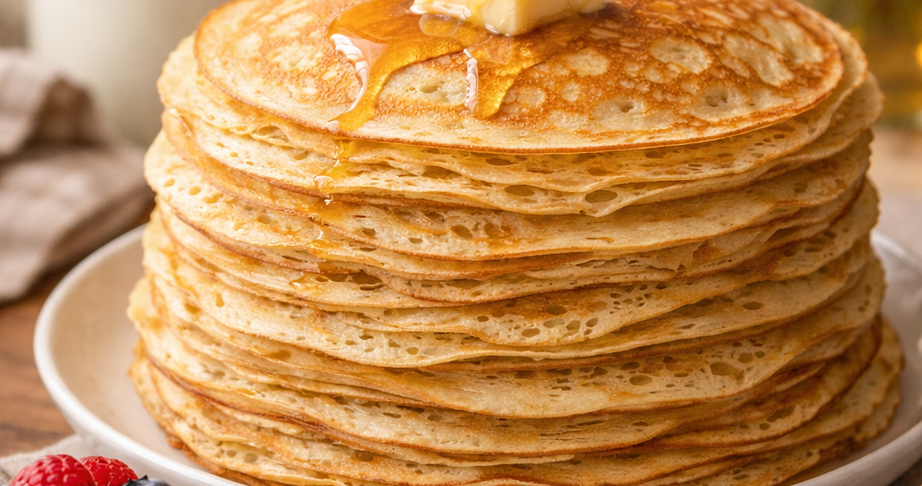 Блины на кефире — мягкие, пышные и очень нежные!