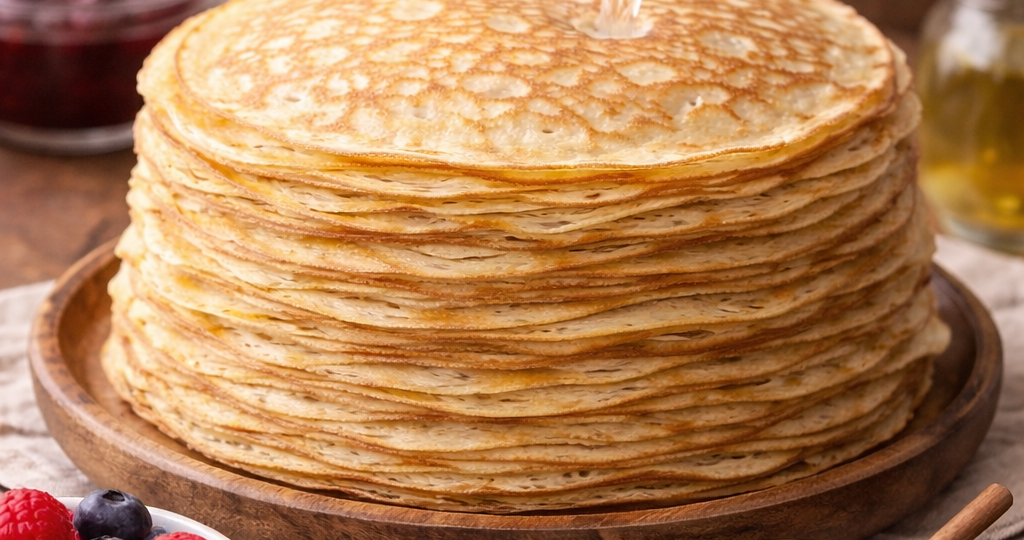 Блины на воде — тонкие, эластичные и без молока (получаются даже у новичков). Можно в пост!