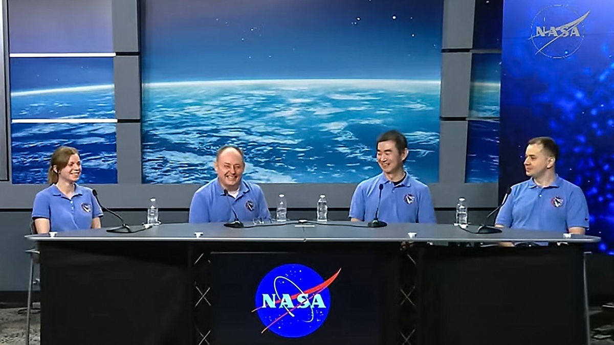 Кадр с пресс-конференции экипажа Crew-11. Источник: NASA  📷
