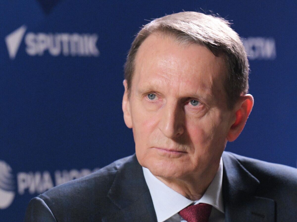    Директор Службы внешней разведки РФ Сергей Нарышкин во время интервью агентству РИА Новости в Москве | © РИА Новости / Алексей Никольский