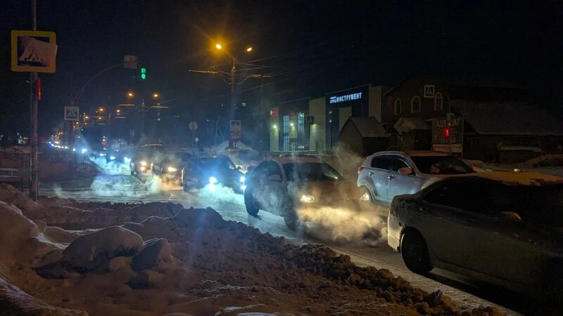     Пробки в Барнауле. Анастасия Панченко