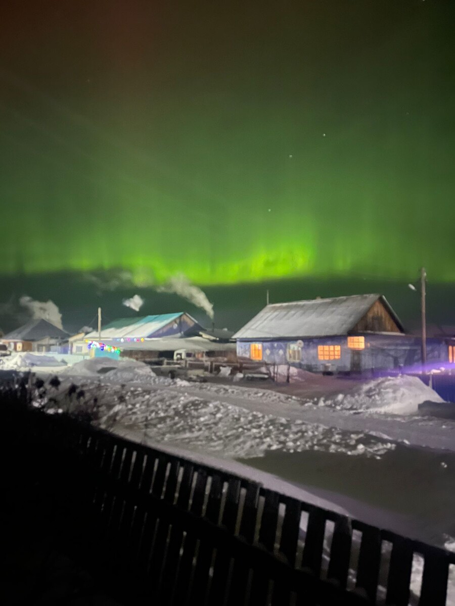 Северное сияние в нашей области 