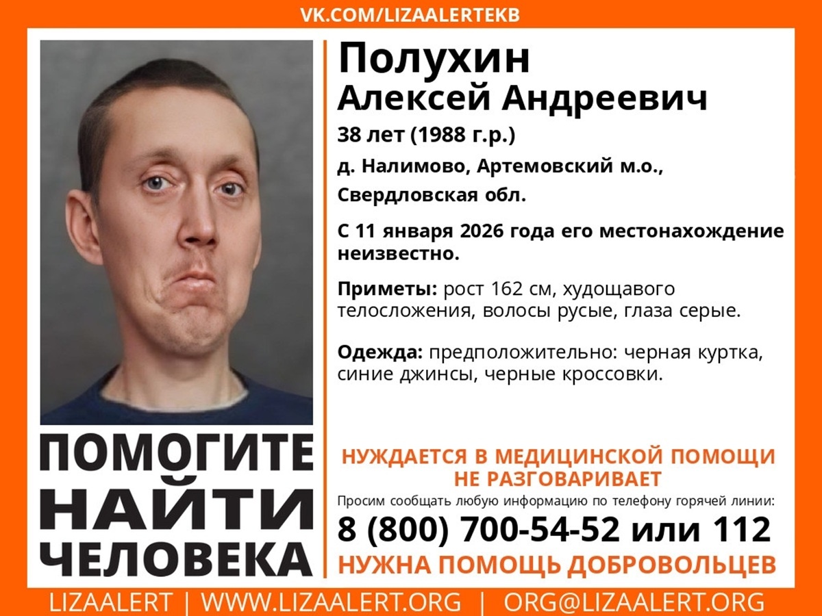 Фото: поисковый отряд «Лиза Алерт» Свердловской области  📷
