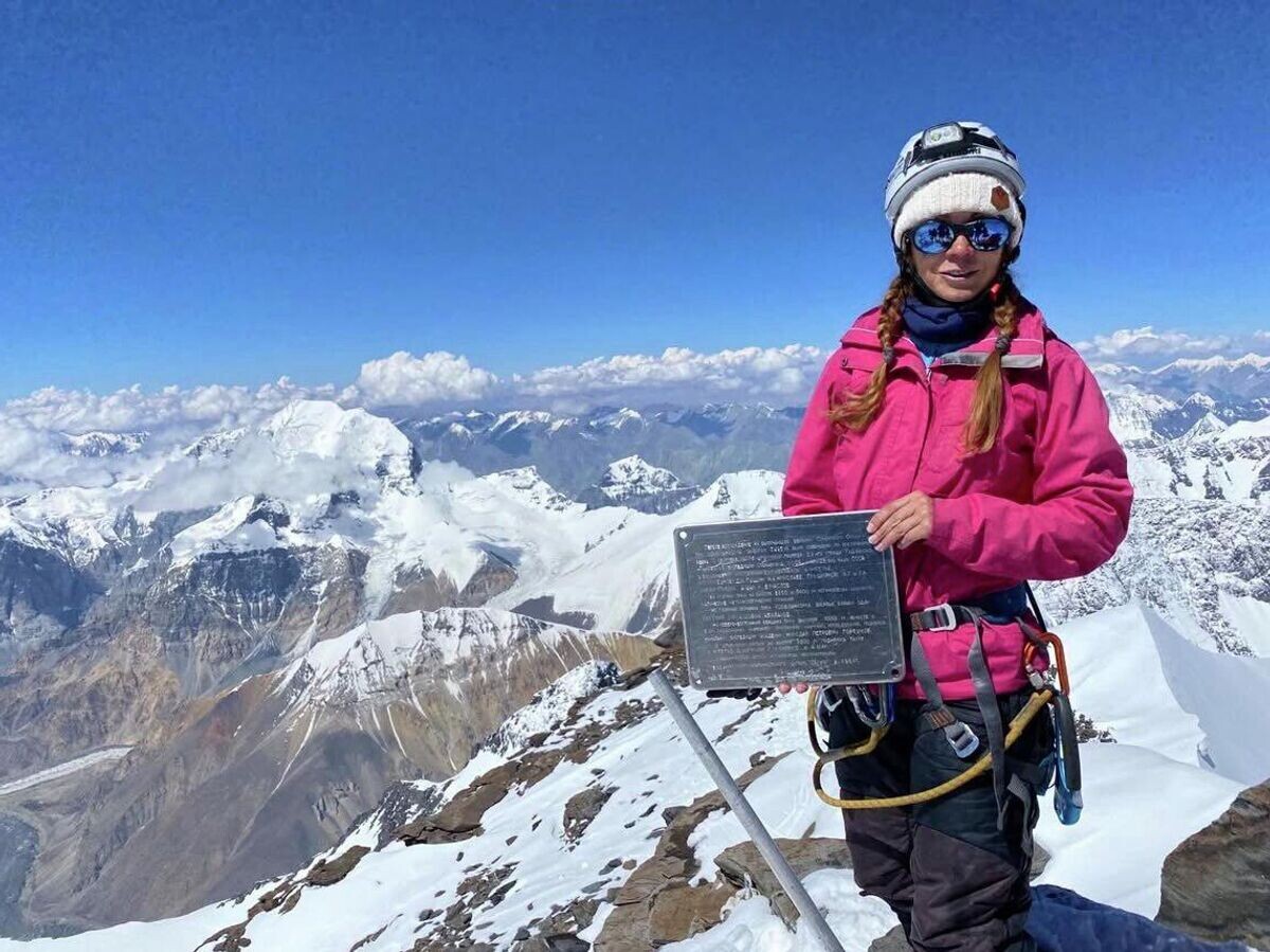    Российская альпинистка Наталья Наговицина | © Фото : соцсети Натальи Наговицыной