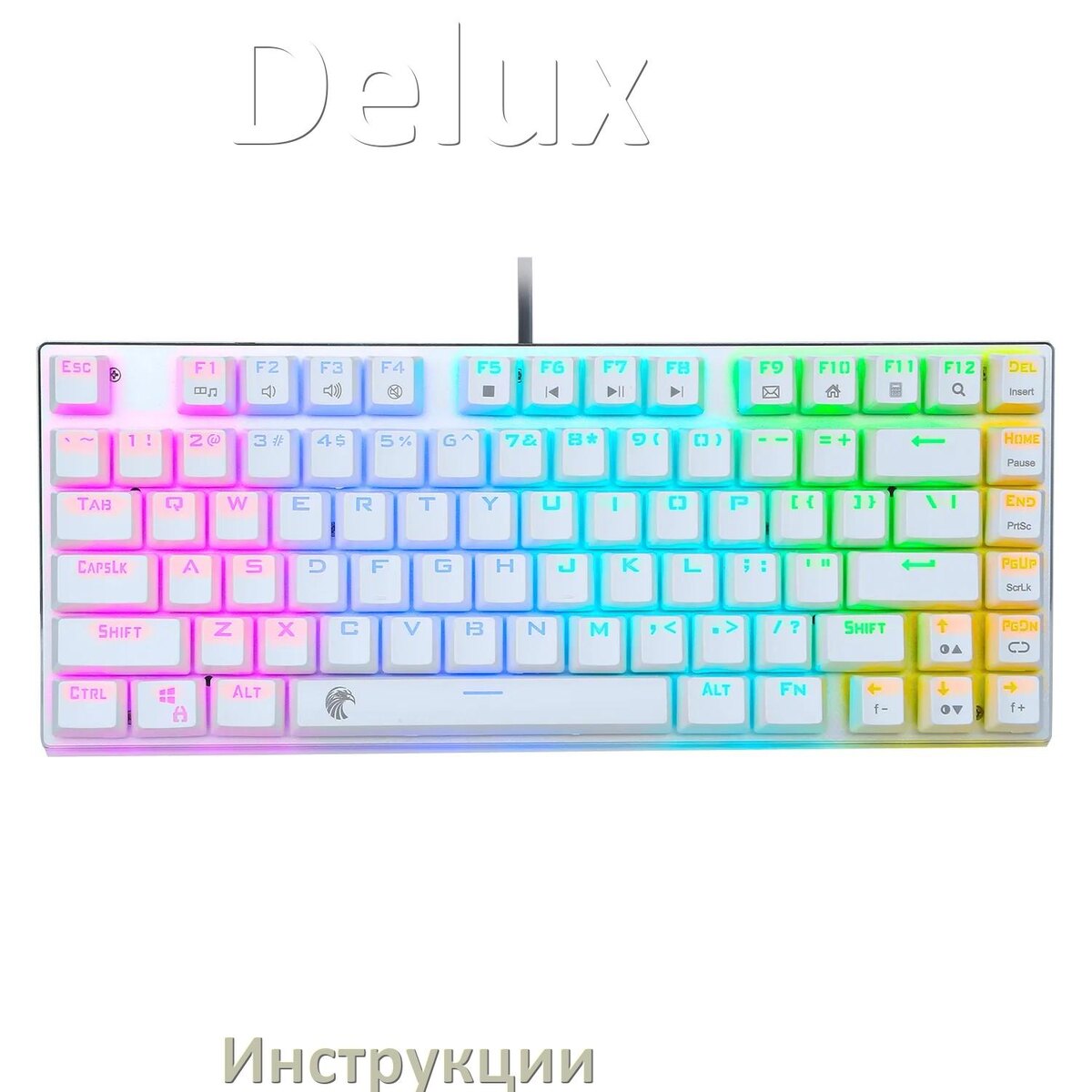 
Инструкция по эксплуатации клавиатуры Delux руководство пользователя на русском