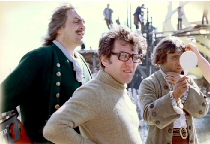 С Александром Миттой на съёмах фильма "Сказ про то, как царь Пётр арапа женил"