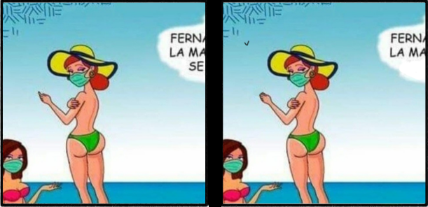 Задание на внимательность. Найди три отличия на картинке.