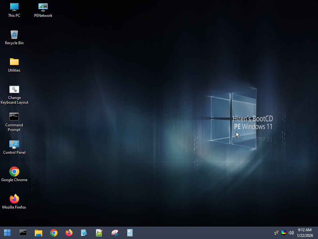 Hiren’s BootCD PE x64