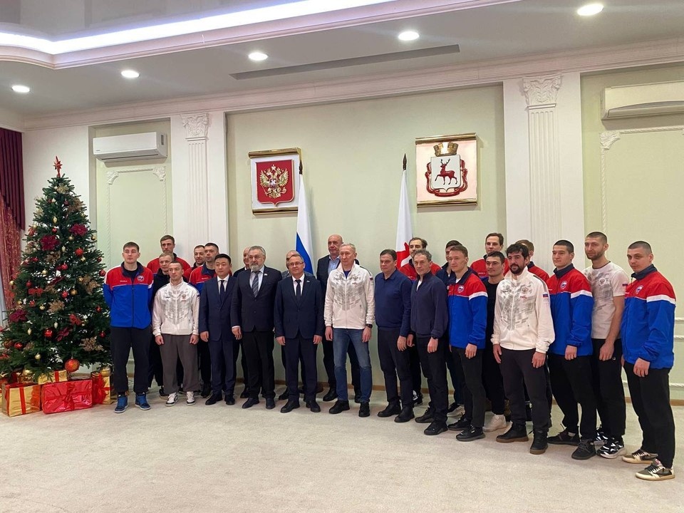    Спортсменов чествовали в Нижегородском кремле. Фото: тг-канал Василия Суханова