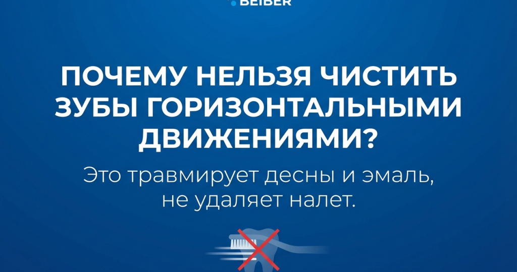 Почему нельзя чистить зубы горизонтальными движениями?