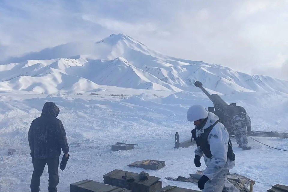    Все намеченные лавиносборы были обработаны точно в цель. Фото: Сергей Лебедев