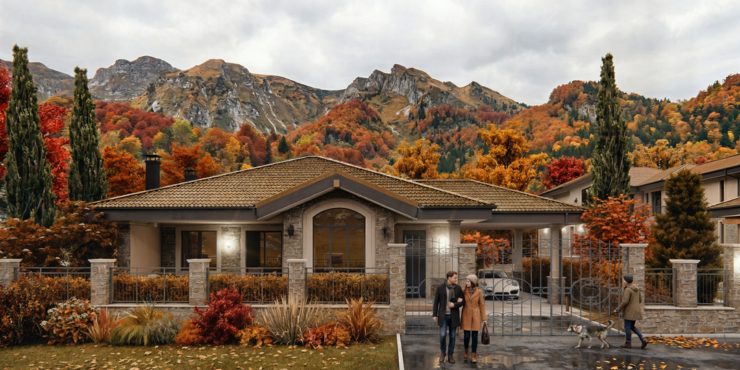 Проект одноэтажного дома "Серебряный берег", 170 м2