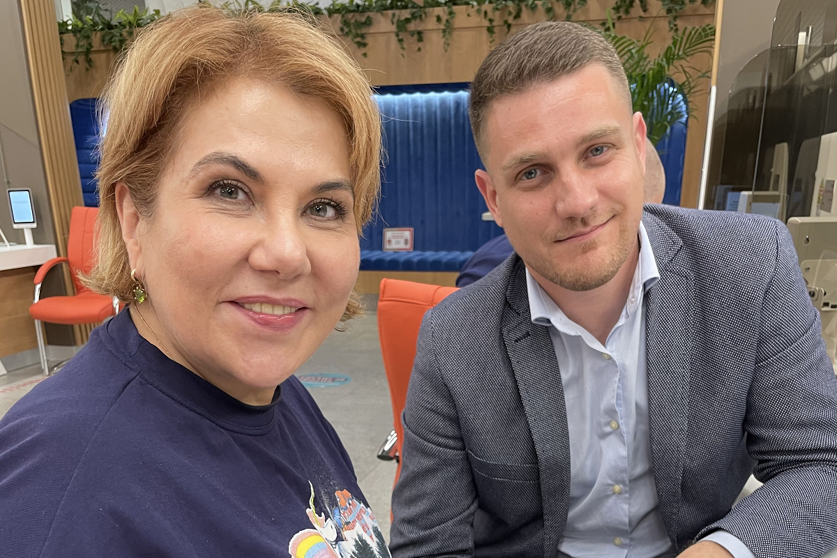 Марина Федункив и Стефано Маджи