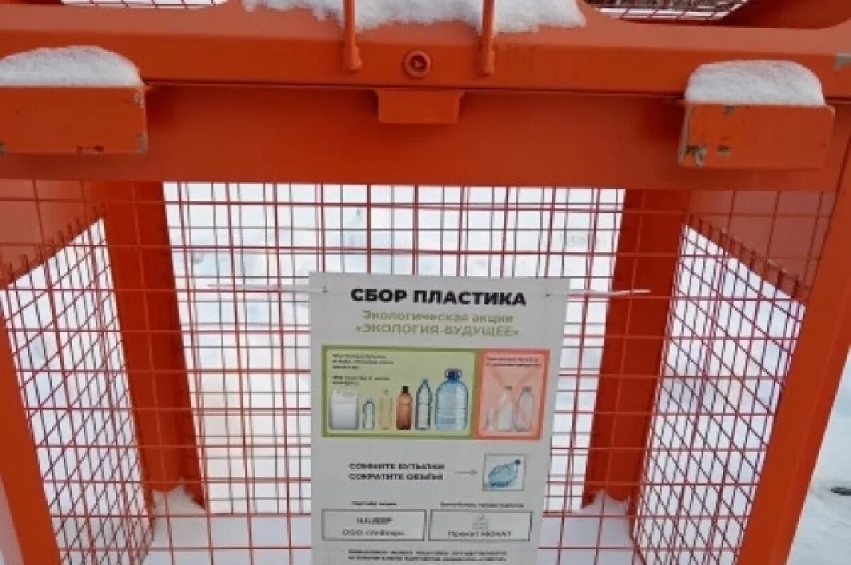    В Ульяновске на территории школ устанавливают контейнеры для пластика