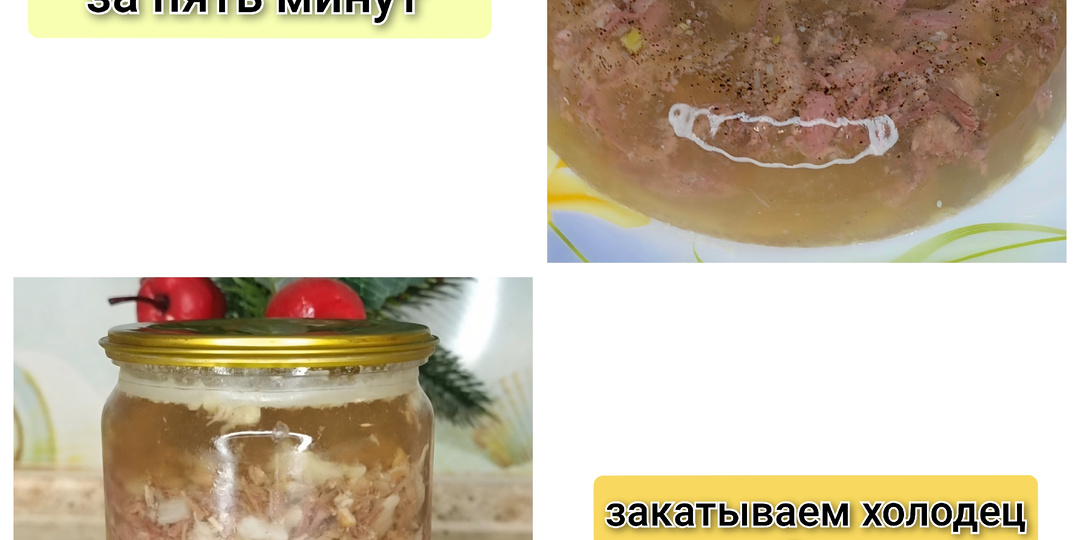 Как сохранить холодец свежим надолго. Быстрый холодец за пятнадцать минут.