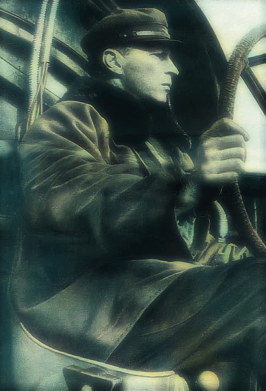 Заслуженный лётчик СССР Михаил Михайлович Громов за штурвалом самолёта-гиганта АНТ-20 «Максим Горький». Фото М. Калашникова, 1934 г.