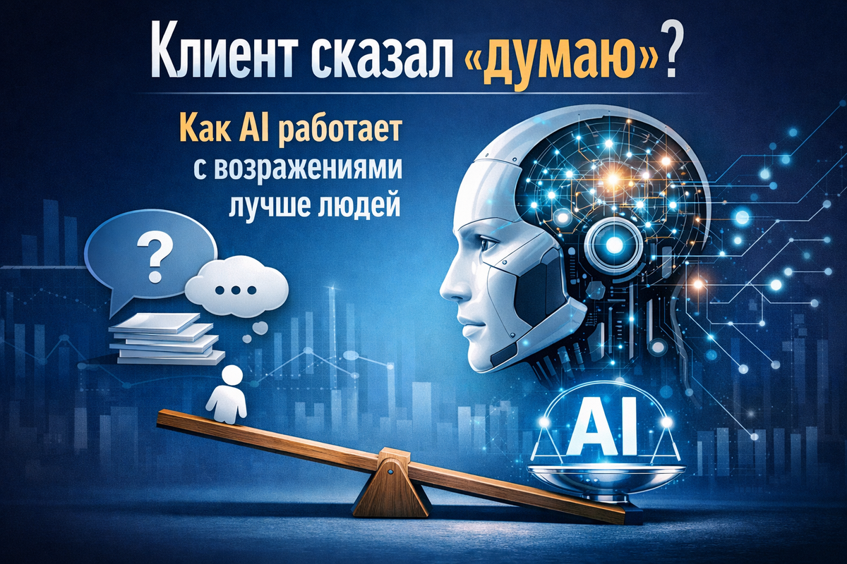    Клиент сказал «думаю»? Как AI работает с возражениями лучше людей Никита Титов