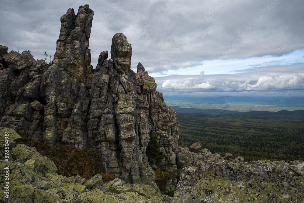 Горы, уральские горные столбы.