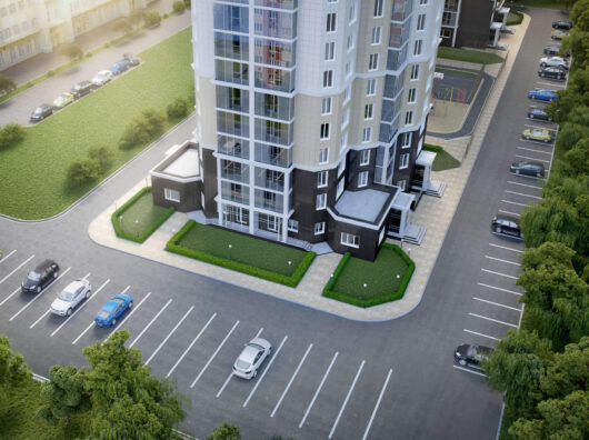    парковкау многоэтажного дома// фото: izhevsk.ru