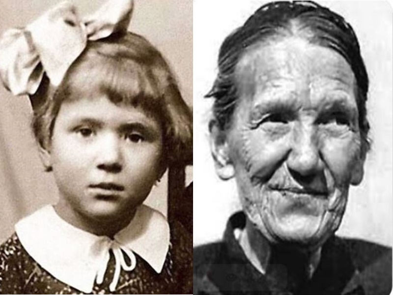 Галя с бабушкой. 