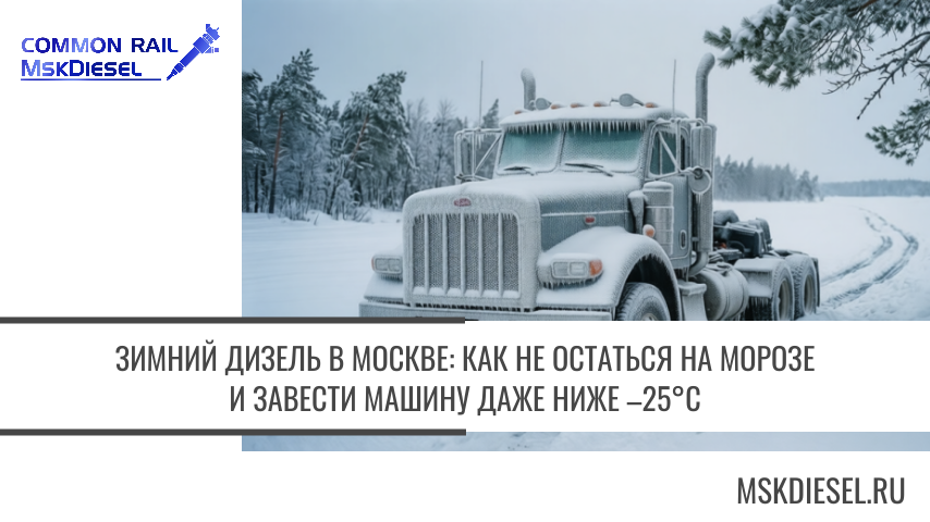 Зимний дизель в Москве: как не остаться на морозе и завести машину даже при –25°C