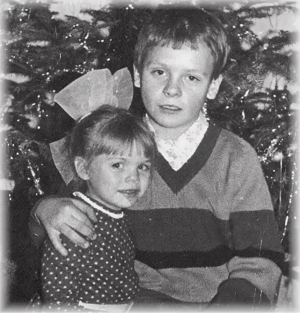 Анастасия Стоцкая и Павел Майков в детские годы