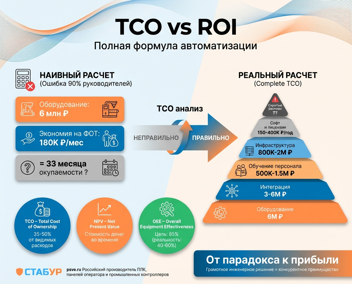 Как правильно считать затраты на автоматизацию