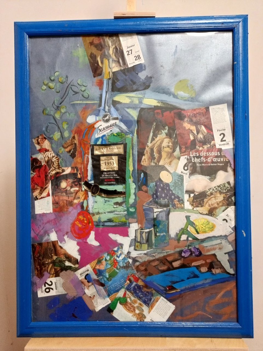 Елки, палки. И фоткал так, и фоткал и так, на компе все пересвечено. Не важно, отправляю с телефона. Сейчас опубликую в дзен. И всетаки. вижу одно решение отсканировать работу на сканере А4. Работа 50 на 70, четыре прохода, соединю в "фотошопе". Помидор красный в центре он не такой. А каой? буду сканировать.