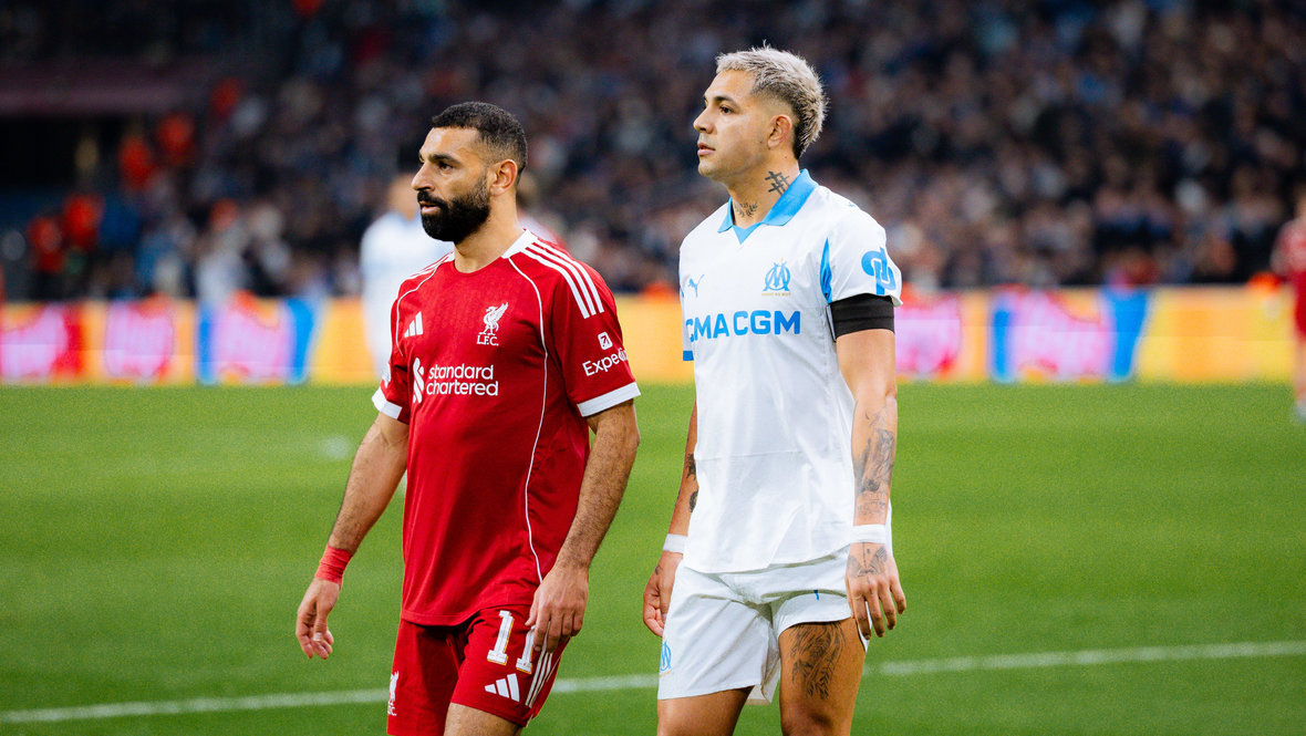    Мохамед Салах и Факундо Медина. Global Look Press