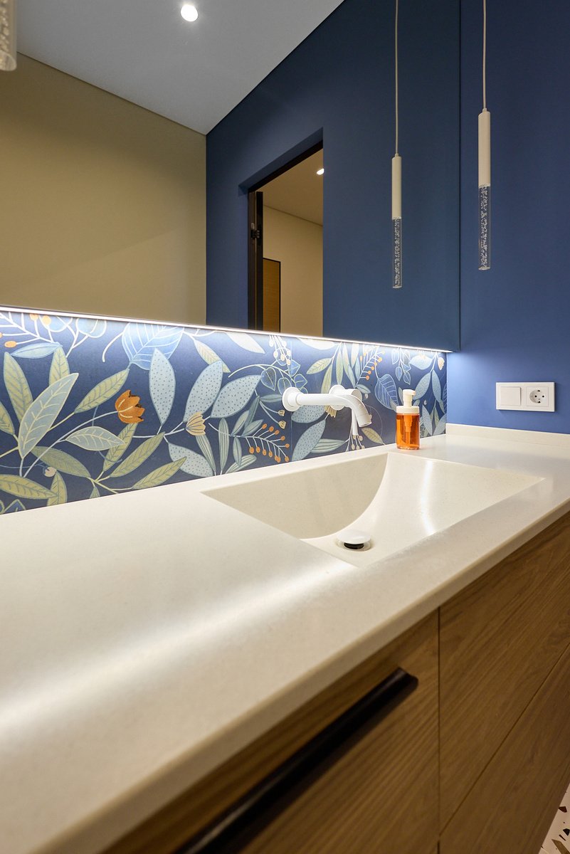 плитка Dado Wallpapers, Blue Forest, 60х120 см. Дизайнер Денис Стальмаков