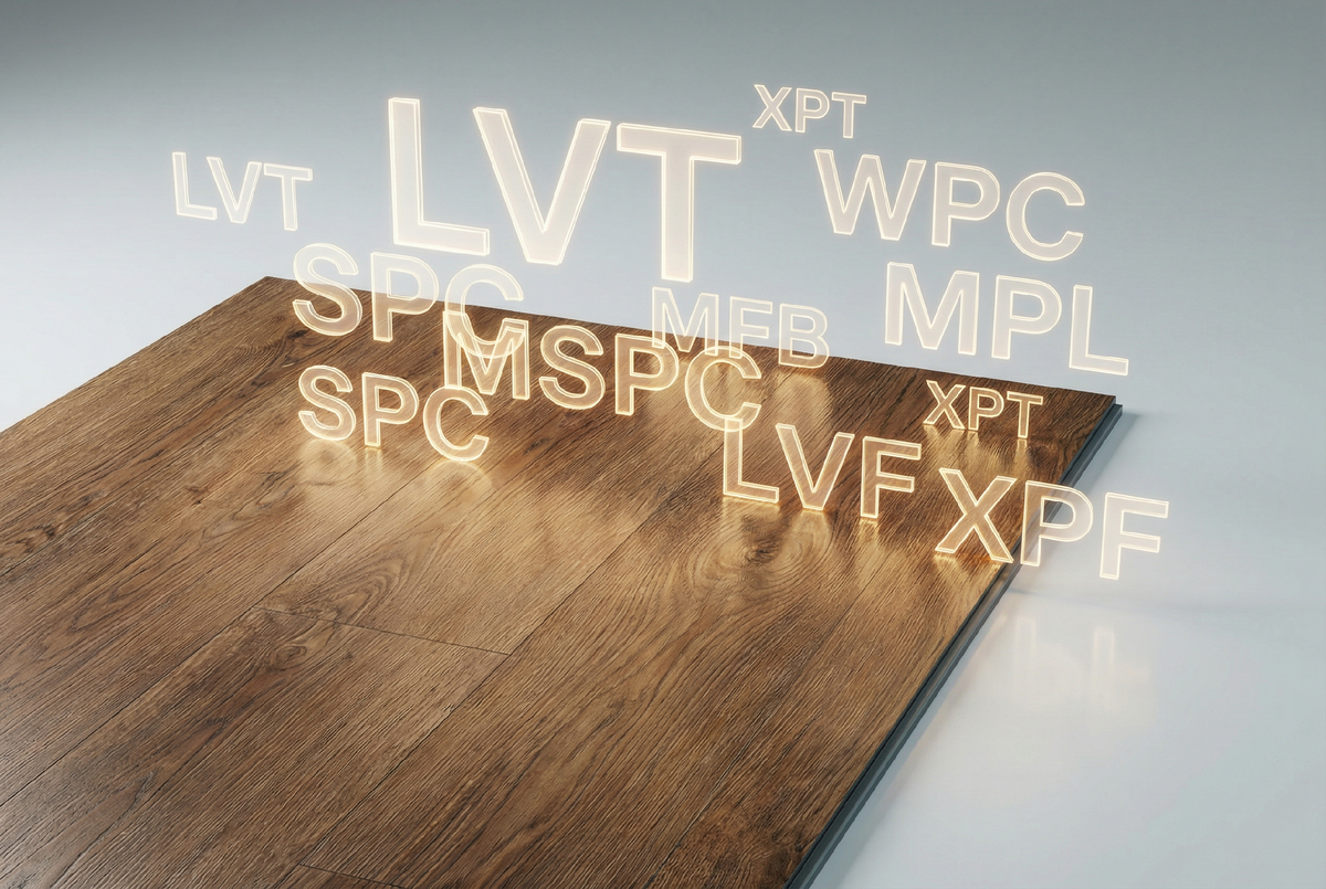 Аббревиатур в напольных покрытиях множество. Станет еще больше. 