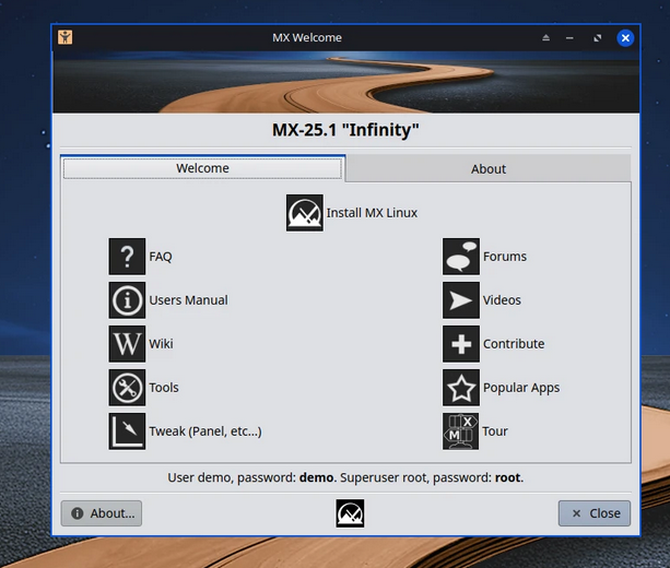 Обновлённый MX Linux 25.1 «Infinity»: возвращение выбора системы инициализации и современное ядро на базе Debian 13.3