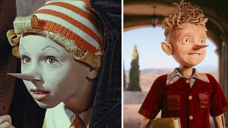 слева Буратино  1975г.                                                  справа Буратино 2025г 