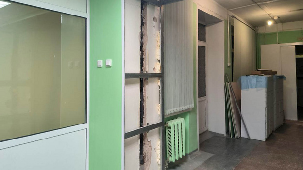    В кировской областной больнице идёт ремонт физиотерапевтического отделения